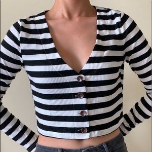 🦓WILD HONEY STRIPED CROP TOP🦓